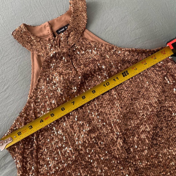 NWOT Copper Gold Sequin Top - Picture 7 of 9